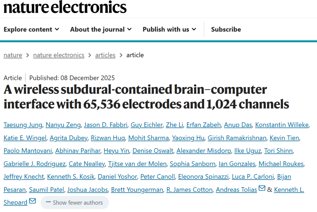 图丨相关论文(来源:Nature Electronics)